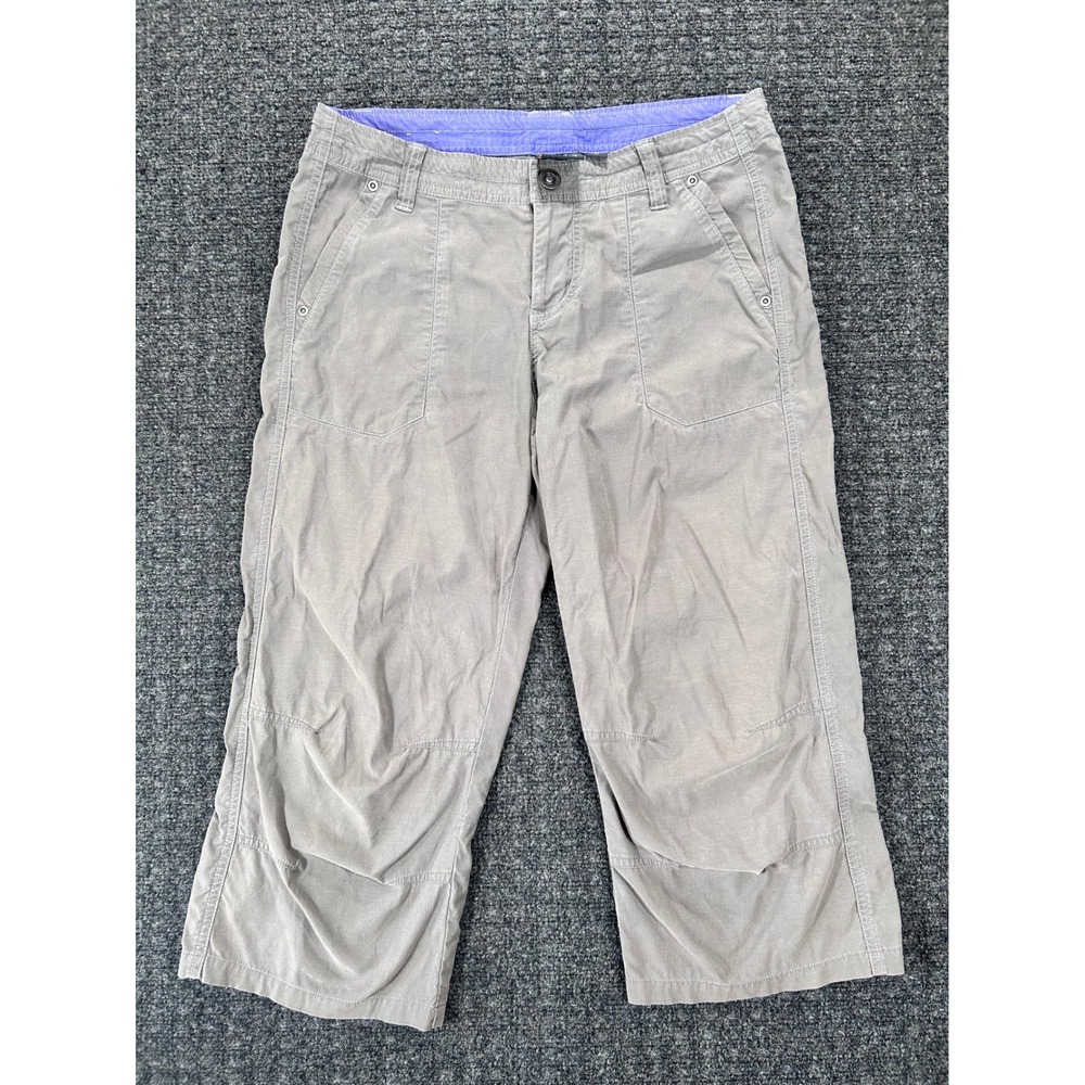 Kuhl Kendra Kapri Women Cotton Nylon Hiking Cropped Pants Sz 8 Outdoor Trekking